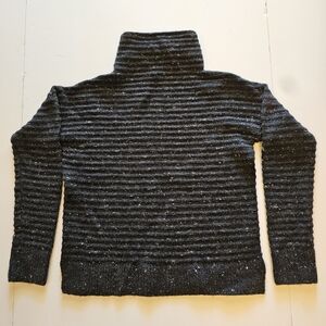 Madewell Mock Neck Long Sleeve Dark Gray Knit Sweater Sz XXS